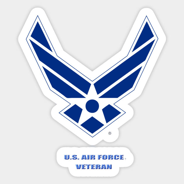 U.S. Air Force Veteran Sticker by robophoto